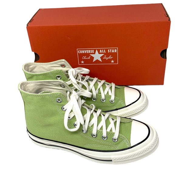 Converse Chuck 70 High Shoes Casual Men's Sneakers Canvas Vitality Green A04585C - Picture 7 of 11